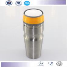 New Double Wall Auto Mug Travel Mugs with Button Lid Stainless Steel Coffee Tumbler Mug